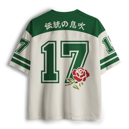 Tokyo-Tiger Elegant Oriental Craft Mesh Jersey