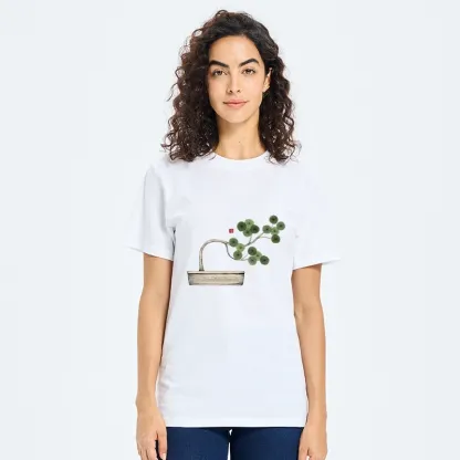 Tokyo-Tiger Minimalist Bonsai Artistry Classic T-Shirt