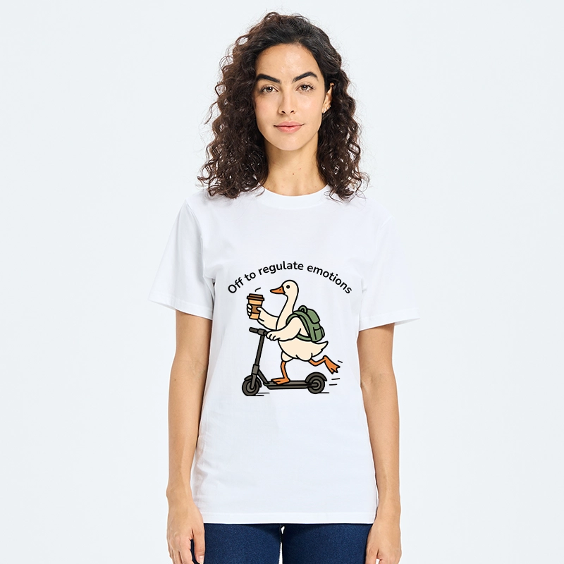 Tokyo-Tiger Scooter-Riding Duck’s Self-Care Classic T-Shirt
