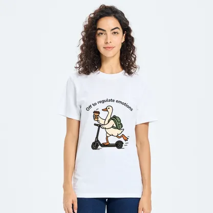 Tokyo-Tiger Scooter-Riding Duck’s Self-Care Classic T-Shirt