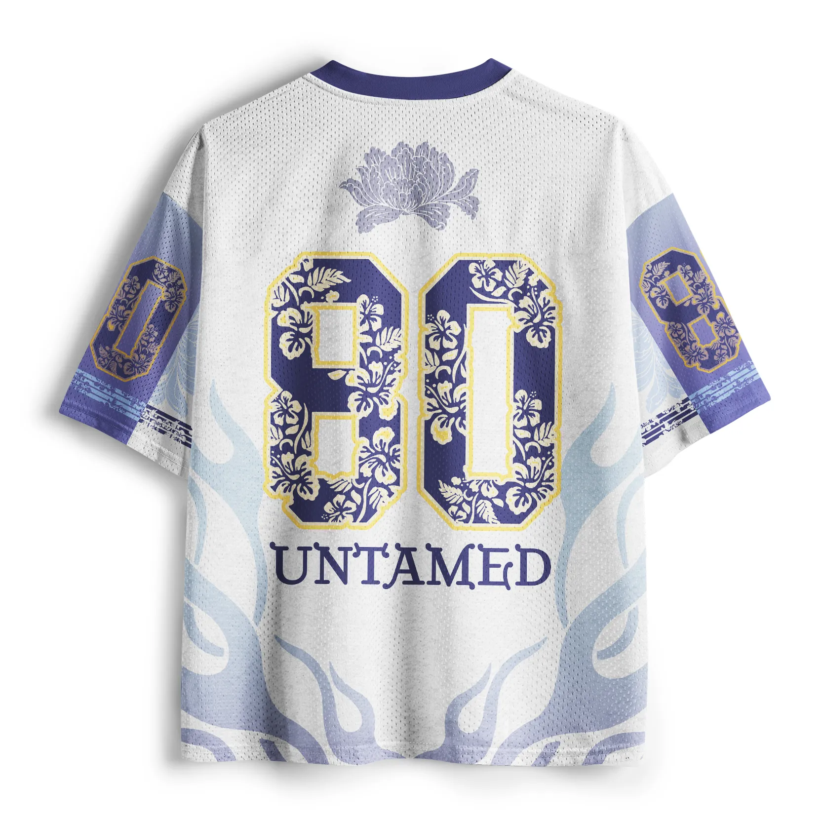 Tokyo-Tiger Indigo Porcelain Tiger Mesh Jersey