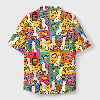 Tokyo-Tiger More Spaghetti Less Upsetti Proud Goose Cuban Collar Shirt