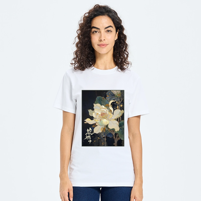 Tokyo-Tiger Lotus Adorned With Golden Specks Classic T-Shirt