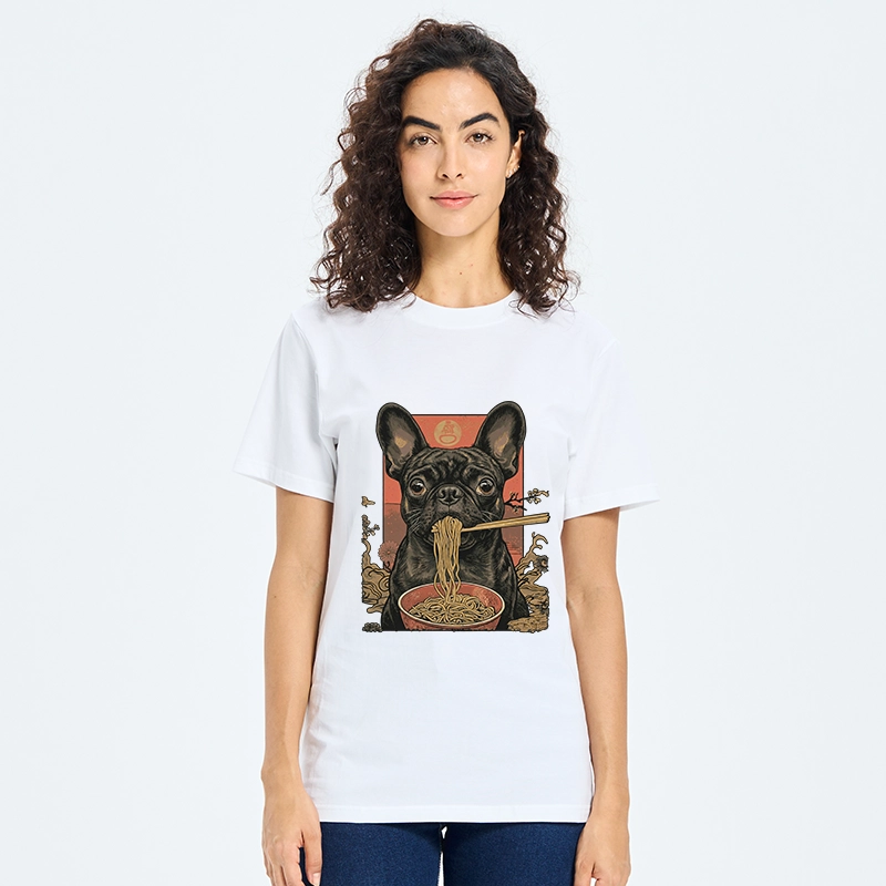 Tokyo-Tiger Vintage Style Dog And Ramen Art Classic T-Shirt