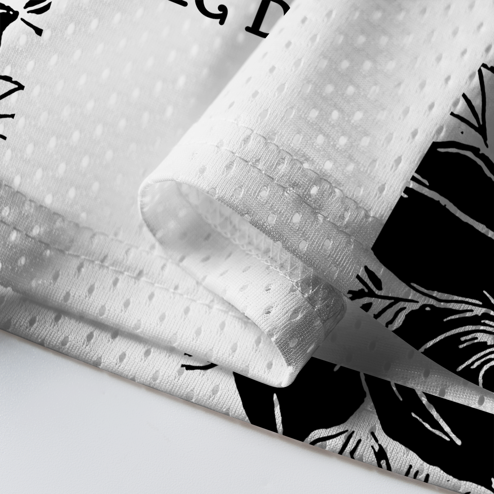 Tokyo-Tiger "Radical Decency" Floral Mesh Jersey