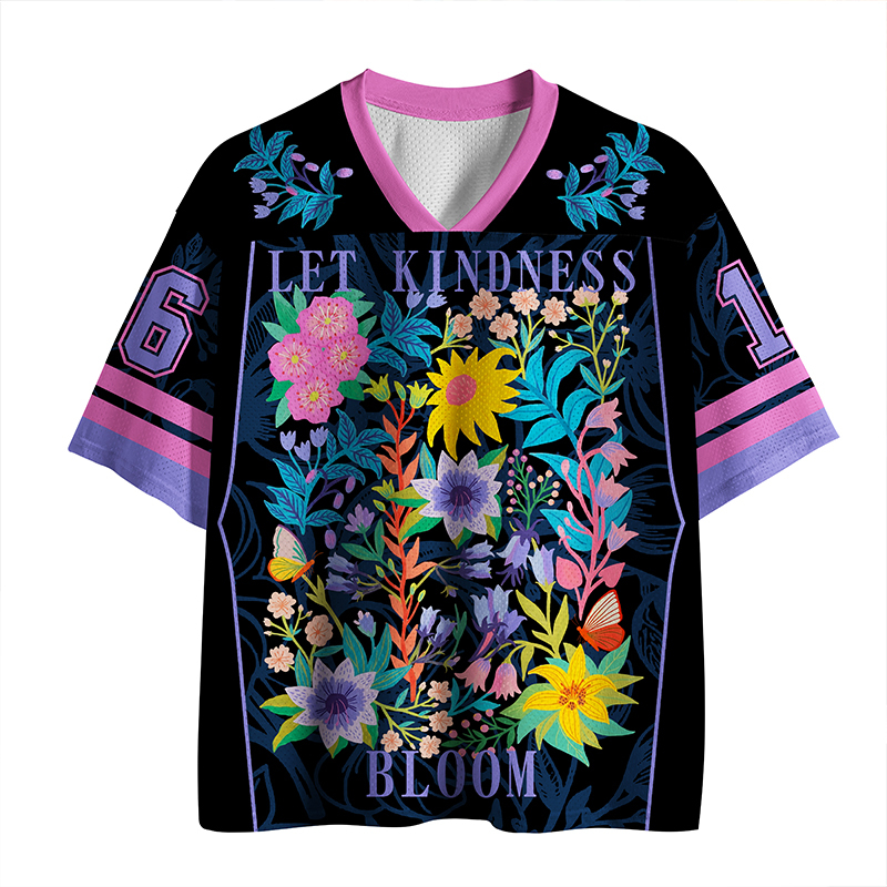 Tokyo-Tiger Let Kindness Bloom Mesh Jersey