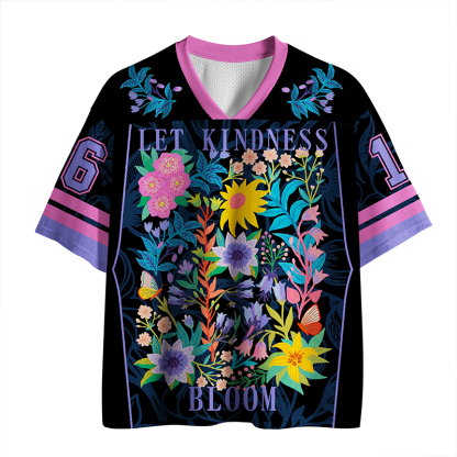 Tokyo-Tiger Let Kindness Bloom Mesh Jersey