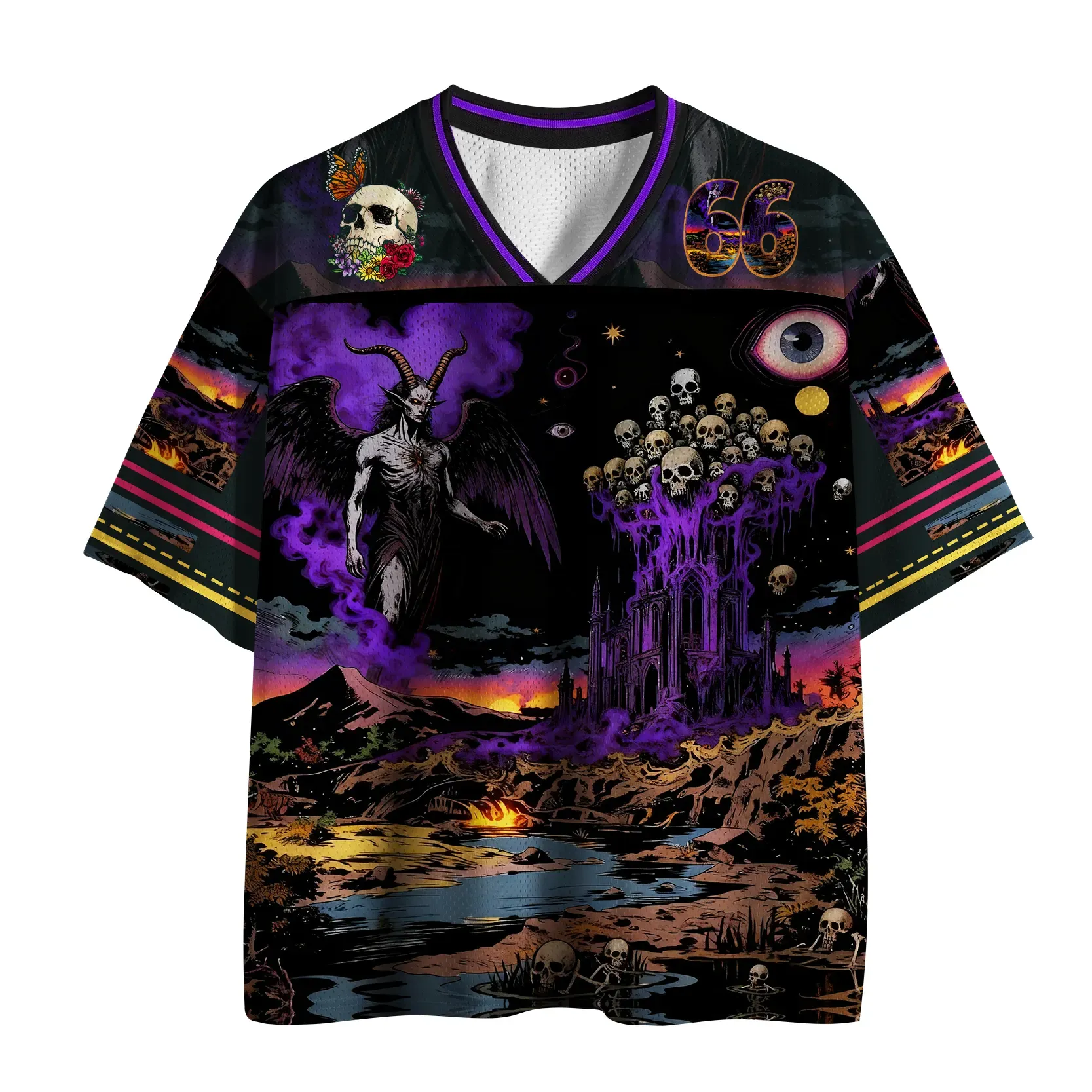 Tokyo-Tiger Valley Of Skulls Mesh Jersey