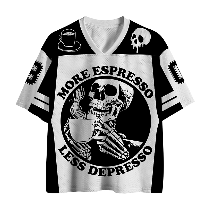 Tokyo-Tiger More Espresso Less Depresso Mesh Jersey
