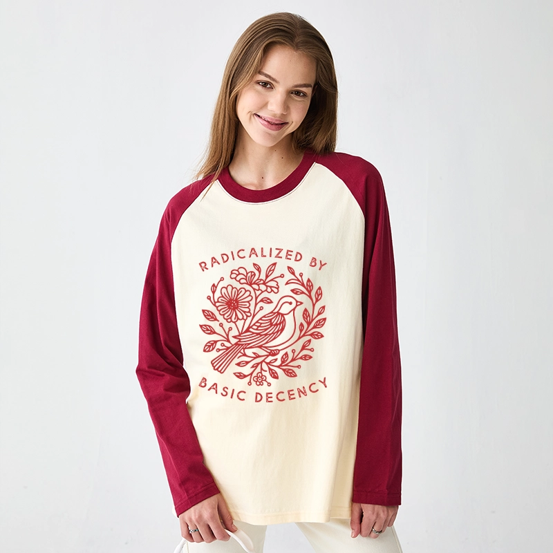 Tokyo-Tiger Pigeon That Was Moved Raglan Long Sleeve T-shirt