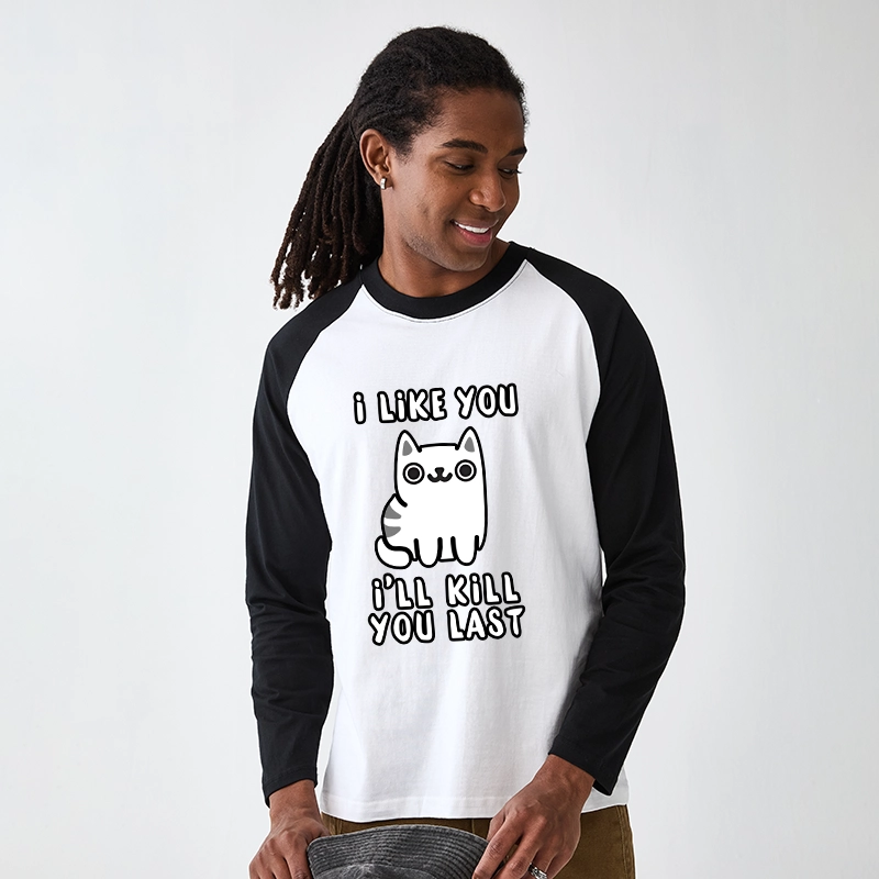 Tokyo-Tiger Cats And Humans Have A Love-hate Relationship Raglan Long Sleeve T-shirt