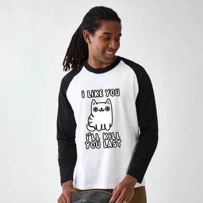 Tokyo-Tiger Cats And Humans Have A Love-hate Relationship Raglan Long Sleeve T-shirt