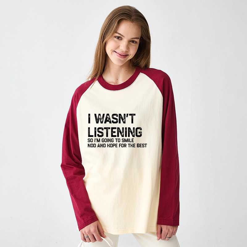 Tokyo-Tiger Indifferent To Everything Raglan Long Sleeve T-shirt