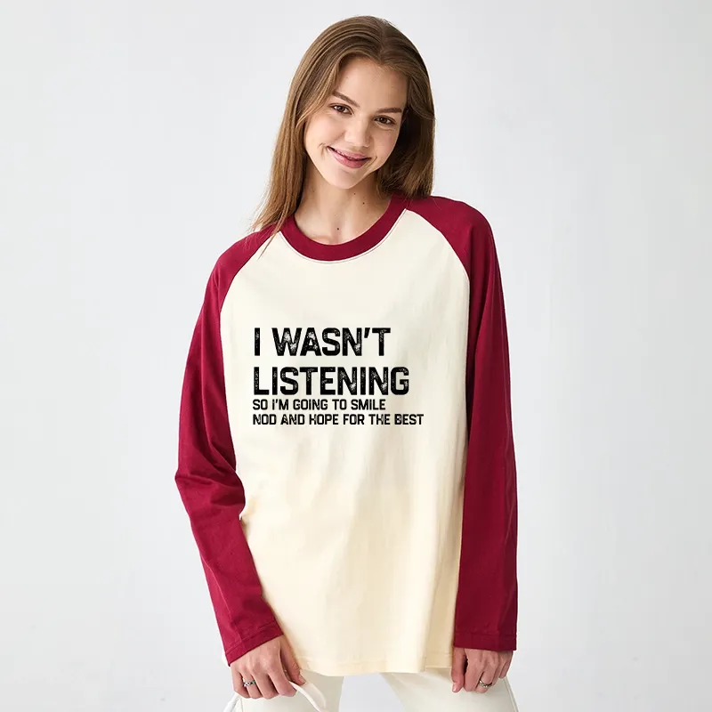 Tokyo-Tiger Indifferent To Everything Raglan Long Sleeve T-shirt