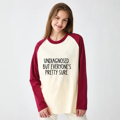 Tokyo-Tiger Self-diagnosed Illness Funny Raglan Long Sleeve T-shirt