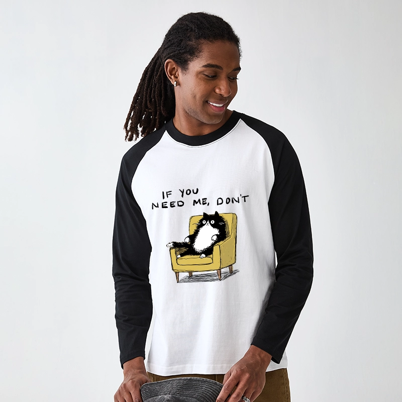 Tokyo-Tiger Unavailable Cat Raglan Long Sleeve T-shirt