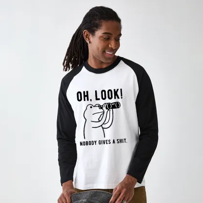 Tokyo-Tiger Frog of Indifference Raglan Long Sleeve T-shirt