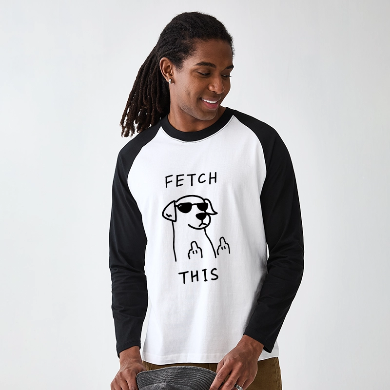 Tokyo-Tiger Rebellious Dog Raglan Long Sleeve T-shirt