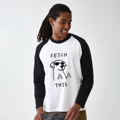 Tokyo-Tiger Rebellious Dog Raglan Long Sleeve T-shirt