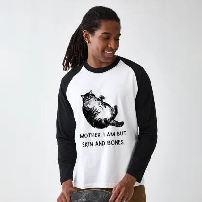 Tokyo-Tiger Overweight Cat And Its Doting Owner Raglan Long Sleeve T-shirt