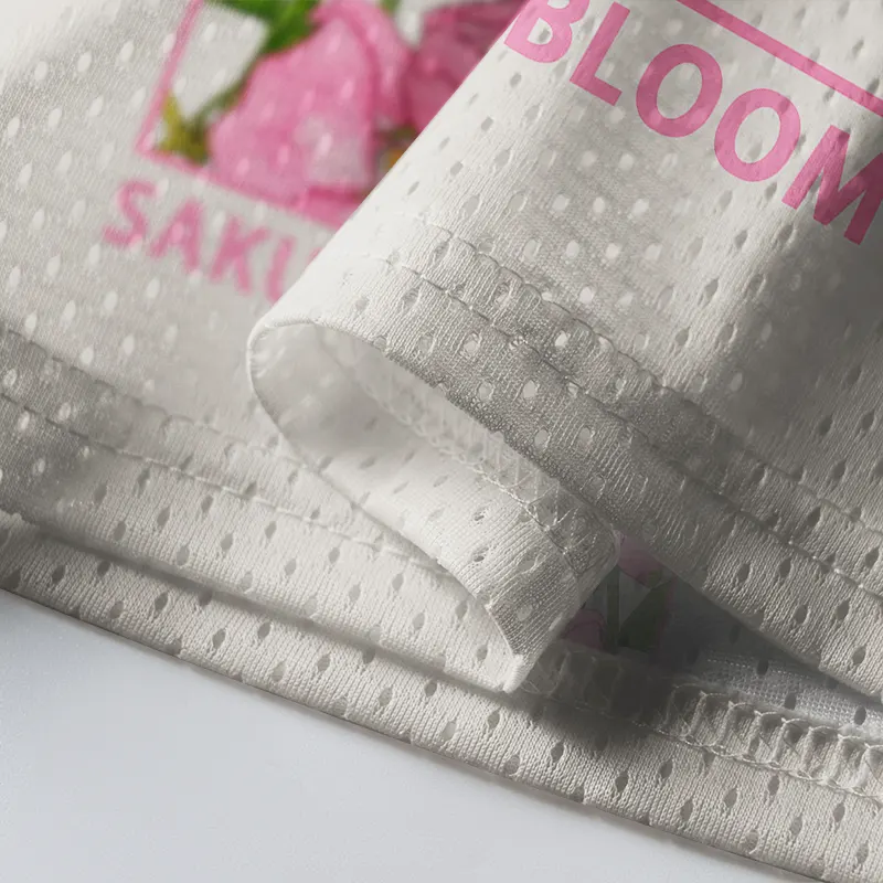 Tokyo-Tiger Beautiful Sakura In Full Bloom Mesh Jersey