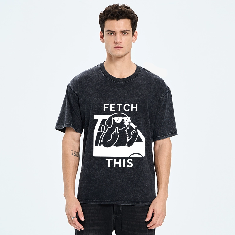 Tokyo-Tiger Sassy Dog With Sunglasses Washed T-Shirt