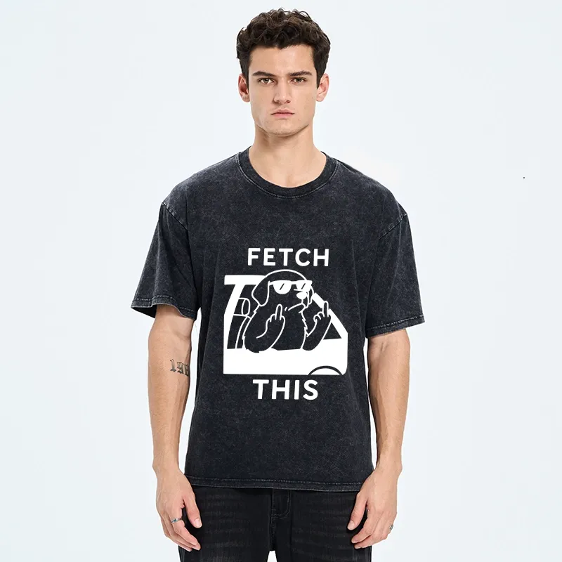 Tokyo-Tiger Sassy Dog With Sunglasses Washed T-Shirt