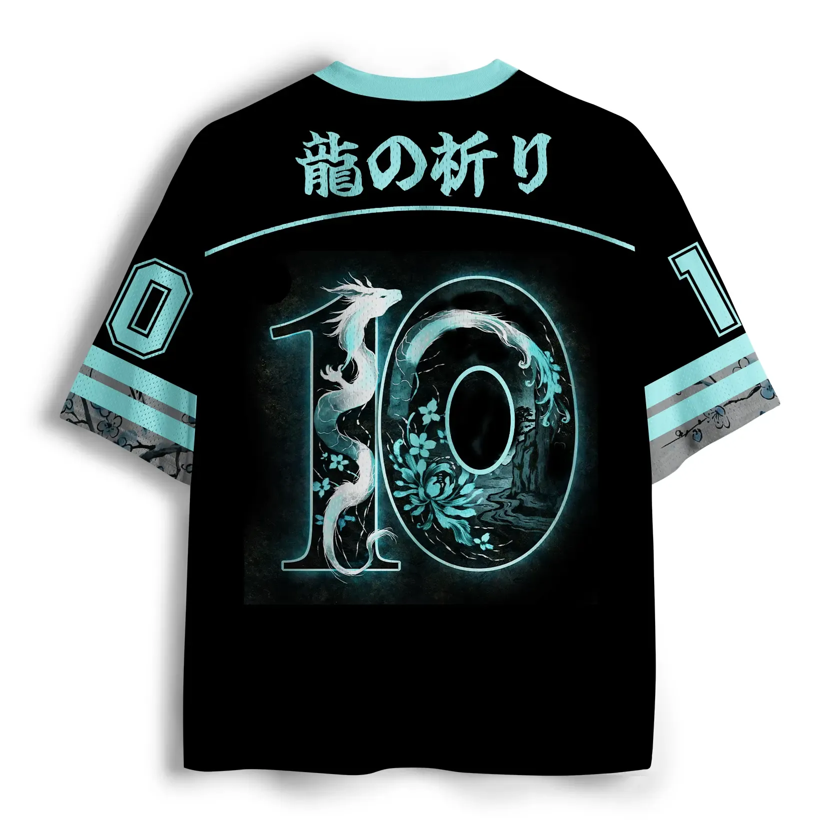 Tokyo-Tiger Lunar Dragon Bloom Mesh Jersey