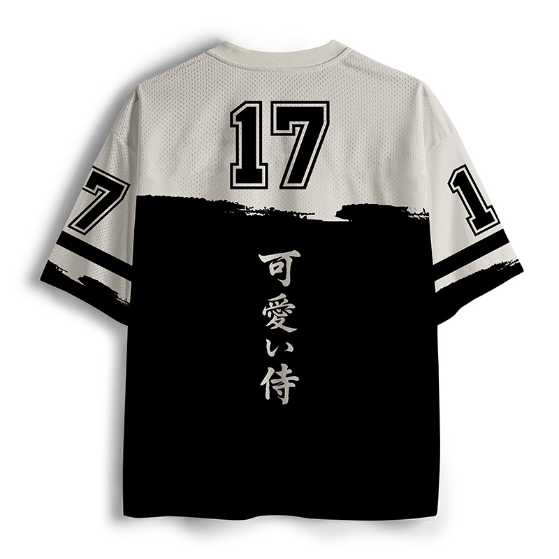 Tokyo-Tiger Japanese Samurai Cat Mesh Jersey