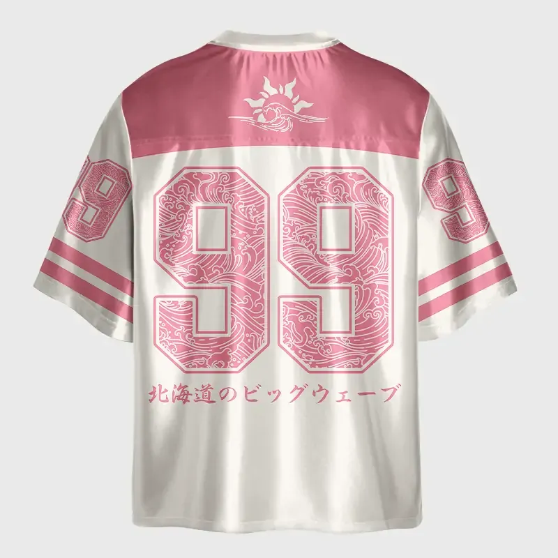 Tokyo-Tiger Sakura Surge-Hokkaido Wave Glossy Oversized Jersey