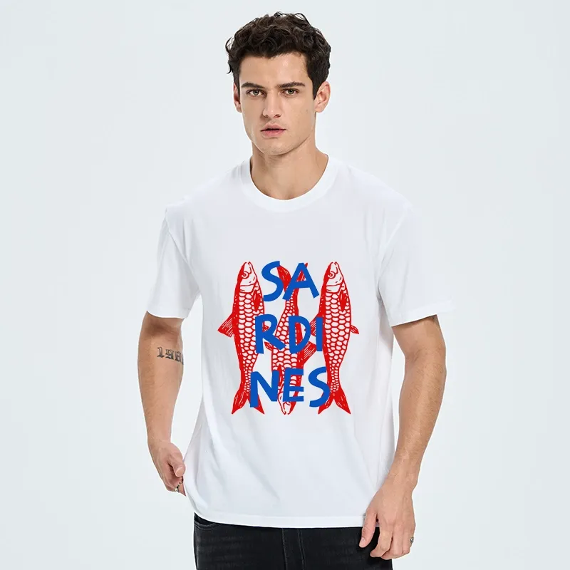 Tokyo-Tiger Vibrant Red Sardines Art Classic T-Shirt