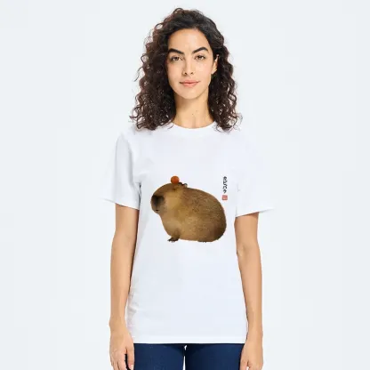 Tokyo-Tiger Calm Capybara Illustration Classic T-Shirt