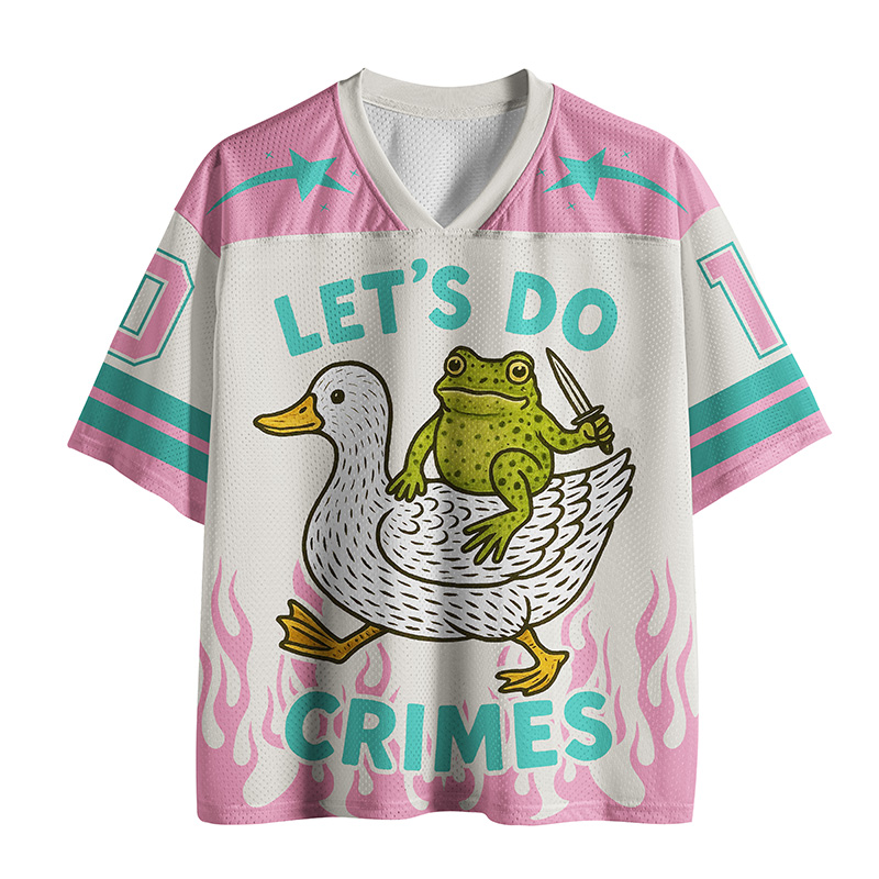 Tokyo-Tiger Let's Do Crimes Pink Version Mesh Jersey