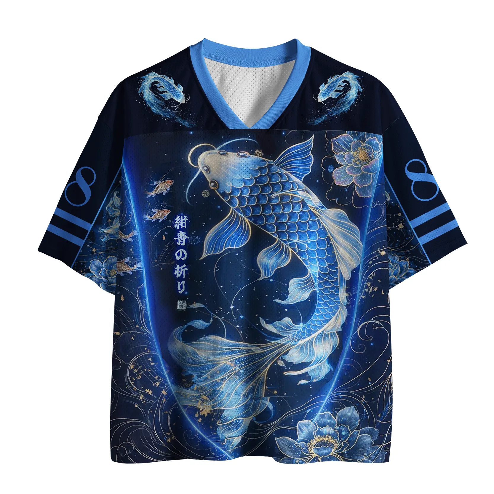 Tokyo-Tiger Koi Of The Moonlight Mesh Jersey