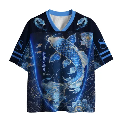 Tokyo-Tiger Koi Of The Moonlight Mesh Jersey
