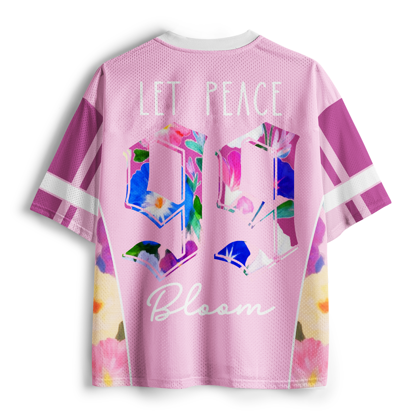 Tokyo-Tiger The "LET PEACE Bloom" Mesh Jersey