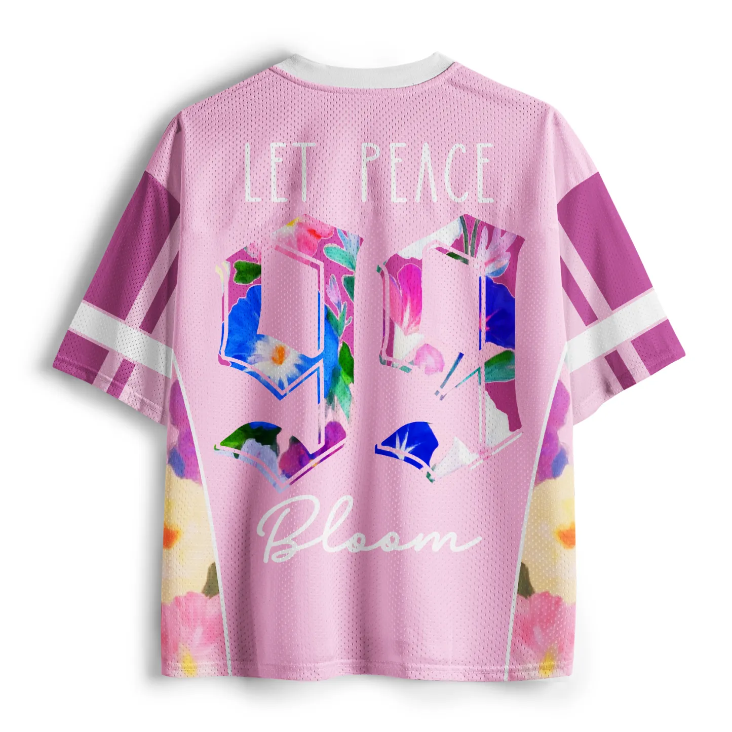 Tokyo-Tiger The "LET PEACE Bloom" Mesh Jersey