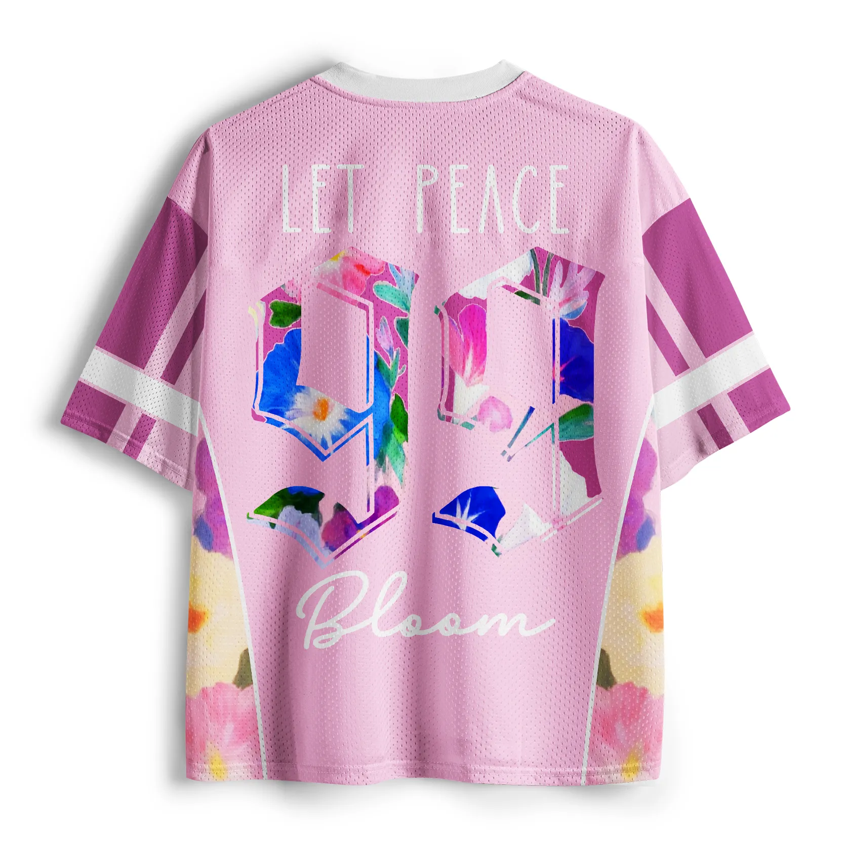 Tokyo-Tiger The "LET PEACE Bloom" Mesh Jersey