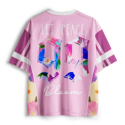 Tokyo-Tiger The "LET PEACE Bloom" Mesh Jersey