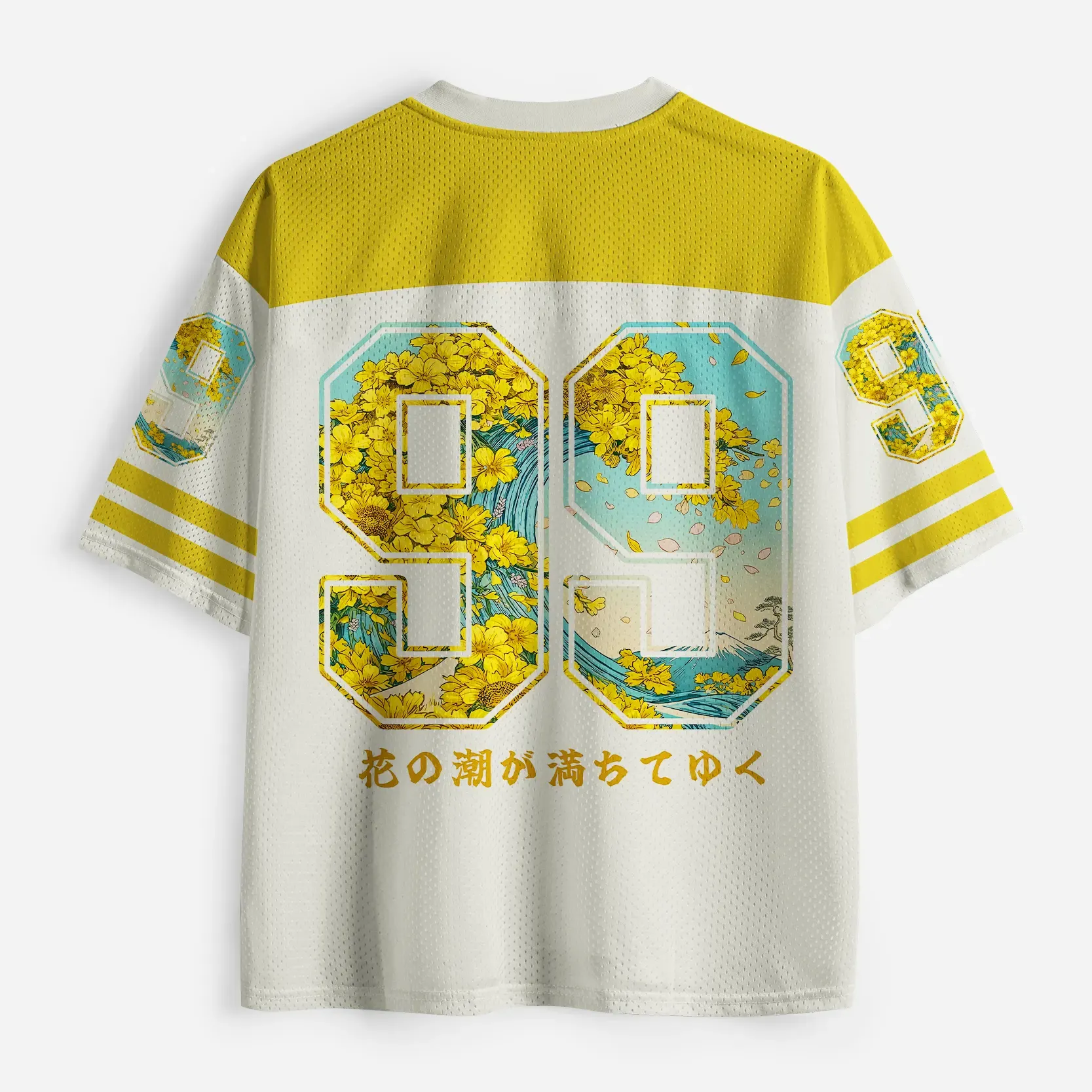 Tokyo-Tiger Golden Petal Wave Mesh Jersey