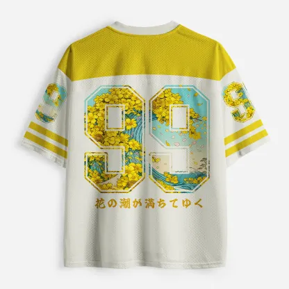 Tokyo-Tiger Golden Petal Wave Mesh Jersey