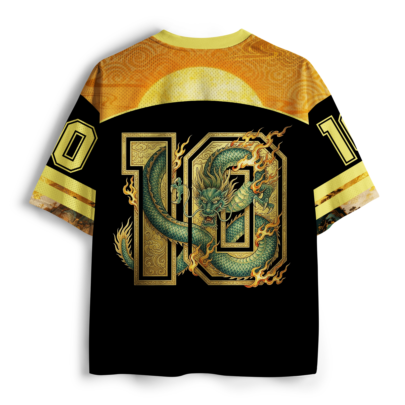 Tokyo-Tiger Sovereign Gold Dragon Mesh Jersey