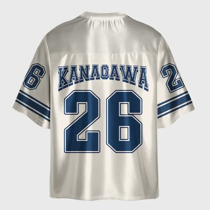 Tokyo-Tiger Ukiyo-e Ocean Waves Japan Glossy Oversized Jersey