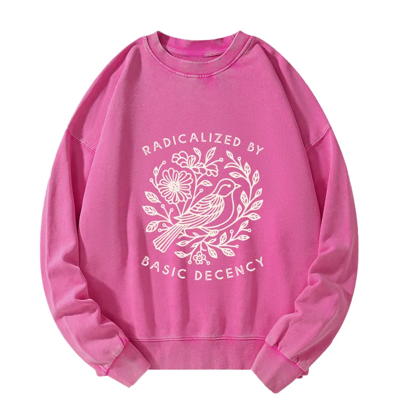 Tokyo-Tiger Pigeon That Was Moved Washed Sweatshirt