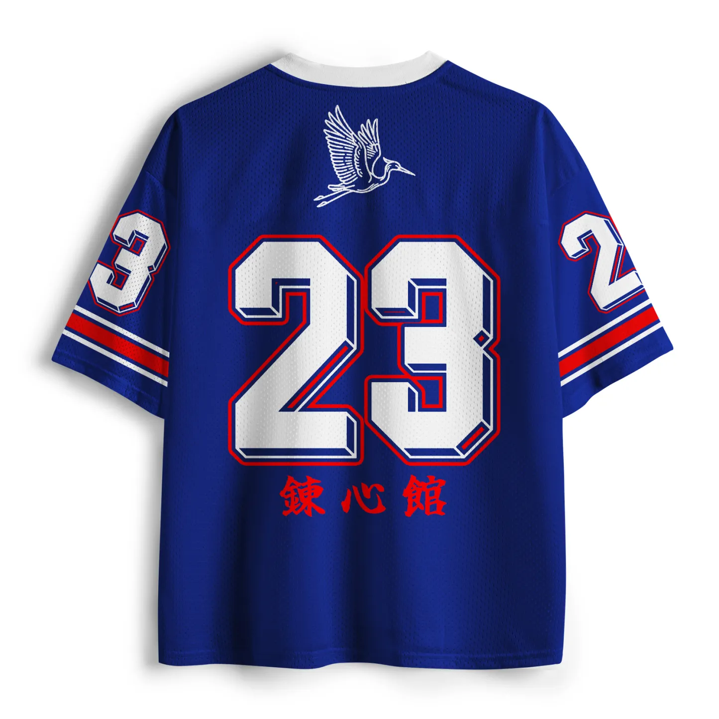 Tokyo-Tiger Red Sun&Crane Mesh Jersey