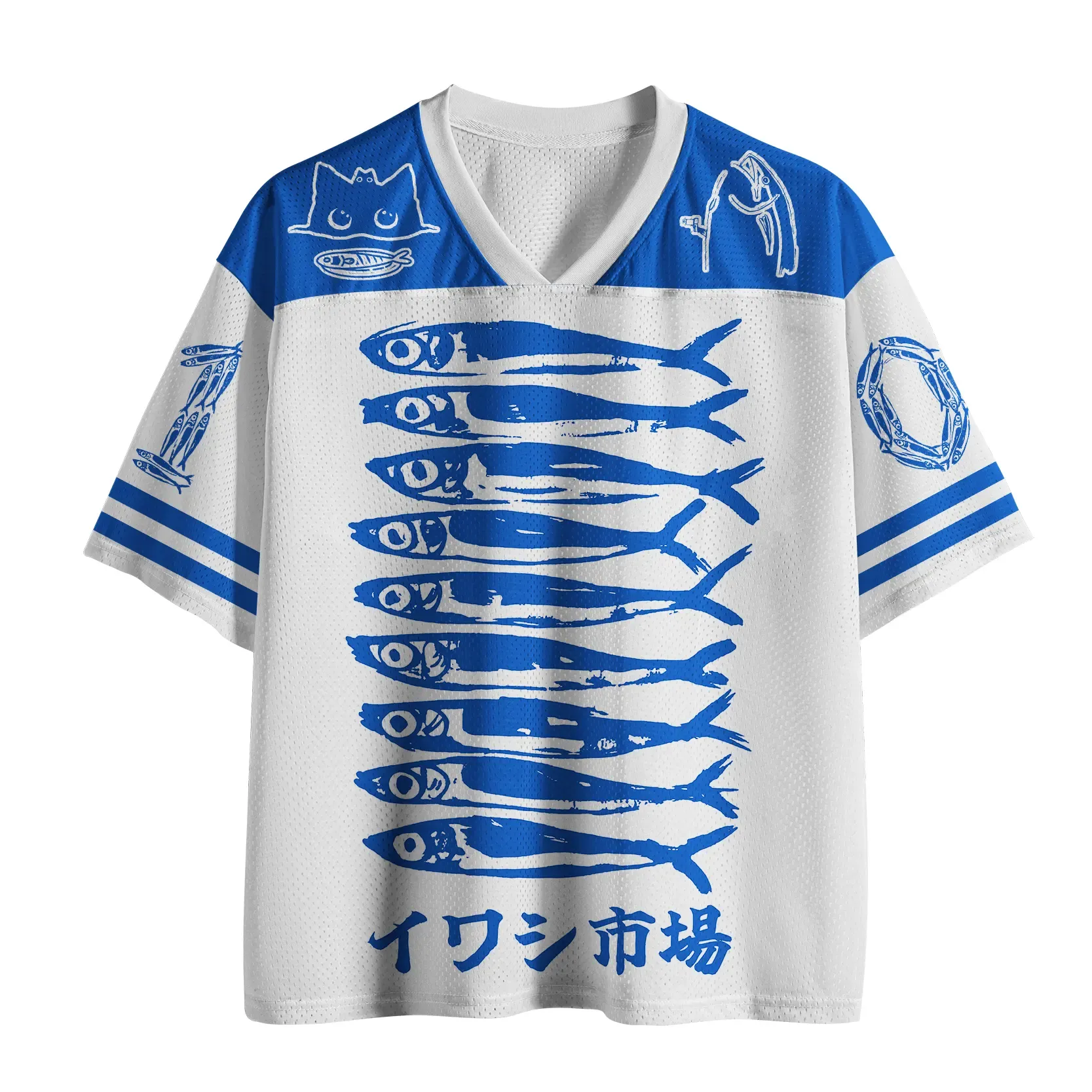 Tokyo-Tiger Sardine Market Mesh Jersey