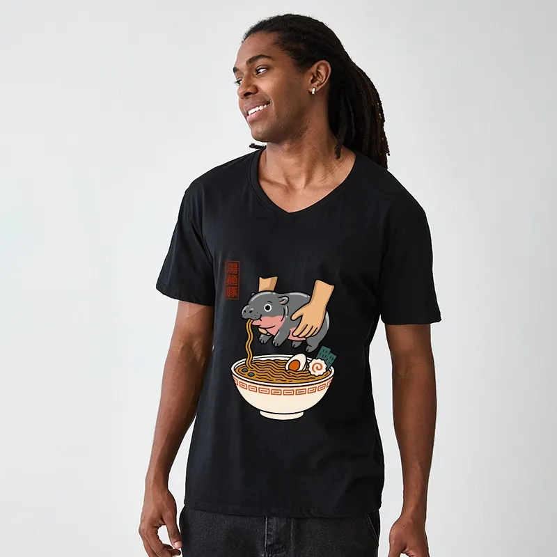 Tokyo-Tiger Noodles Got Me V-Neck Classic T-Shirt