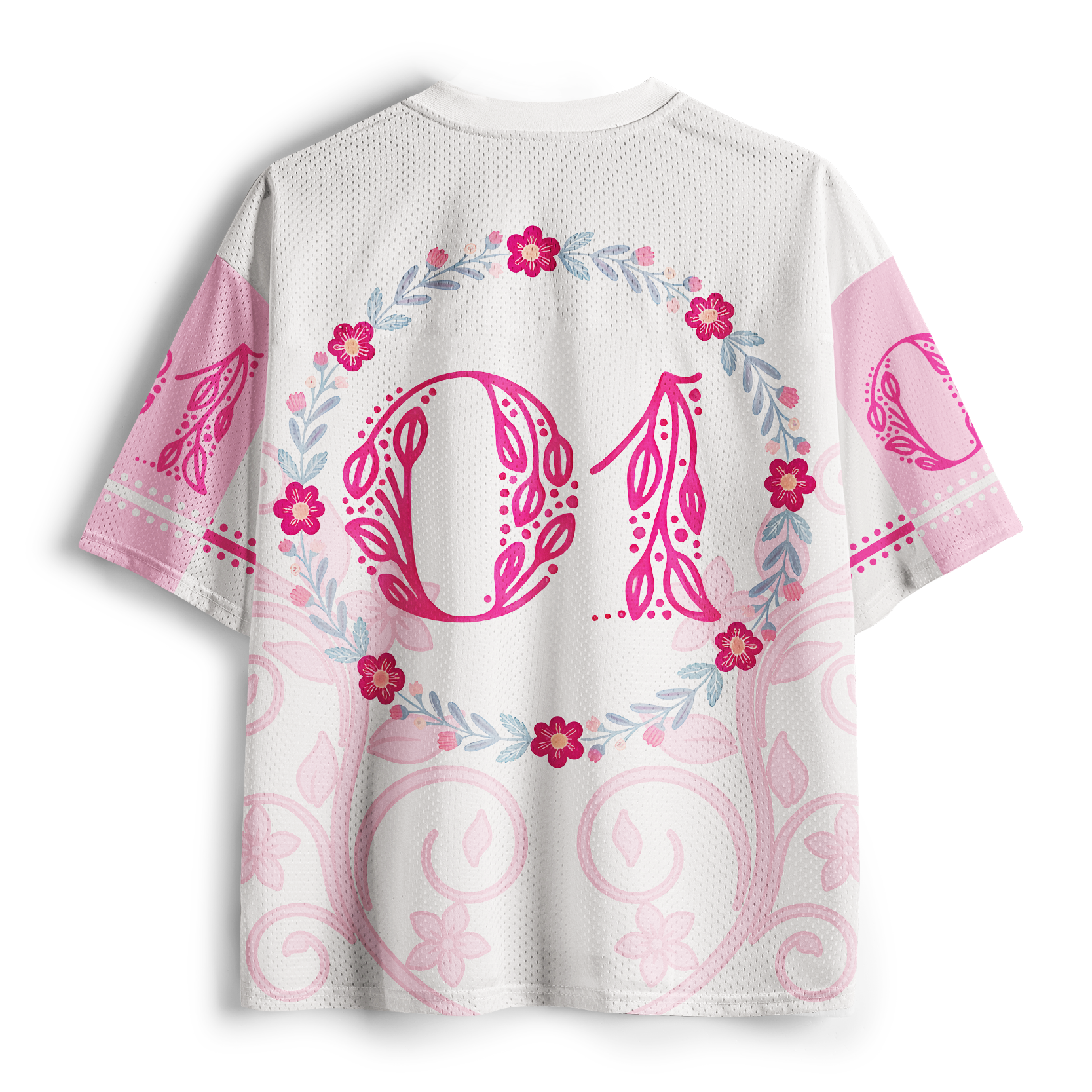 Tokyo-Tiger "All That She Is" Floral Mesh Jersey