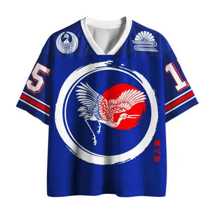 Tokyo-Tiger Red Sun&Crane Mesh Jersey