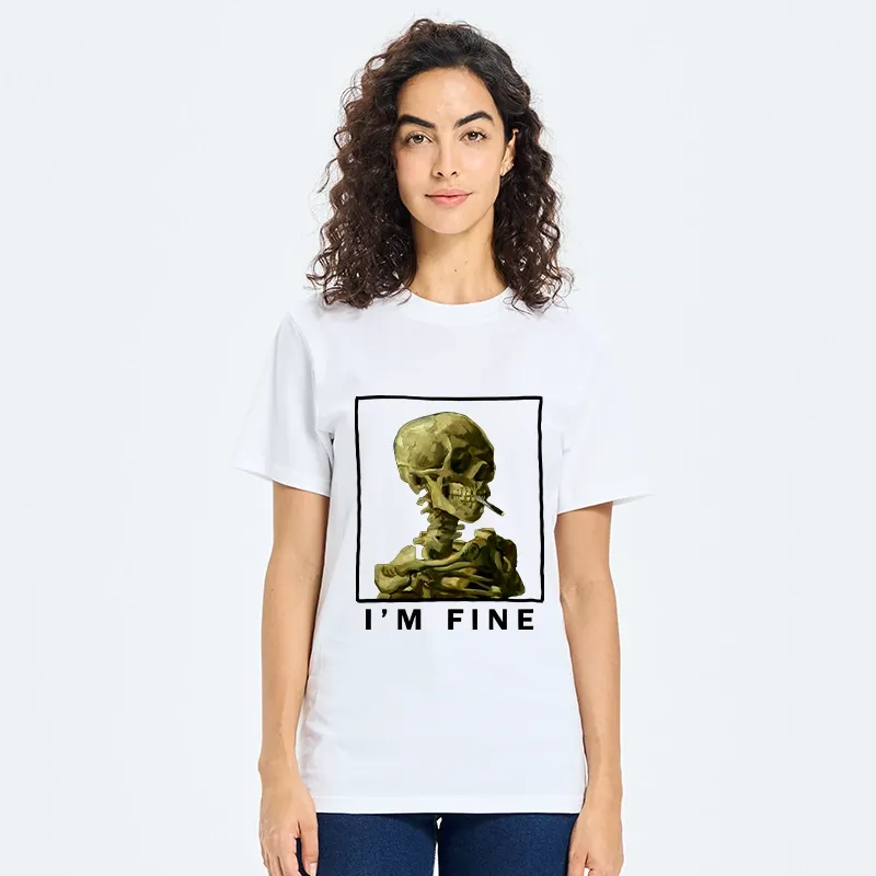 Tokyo-Tiger Skeleton Says Im Fine Classic T-Shirt